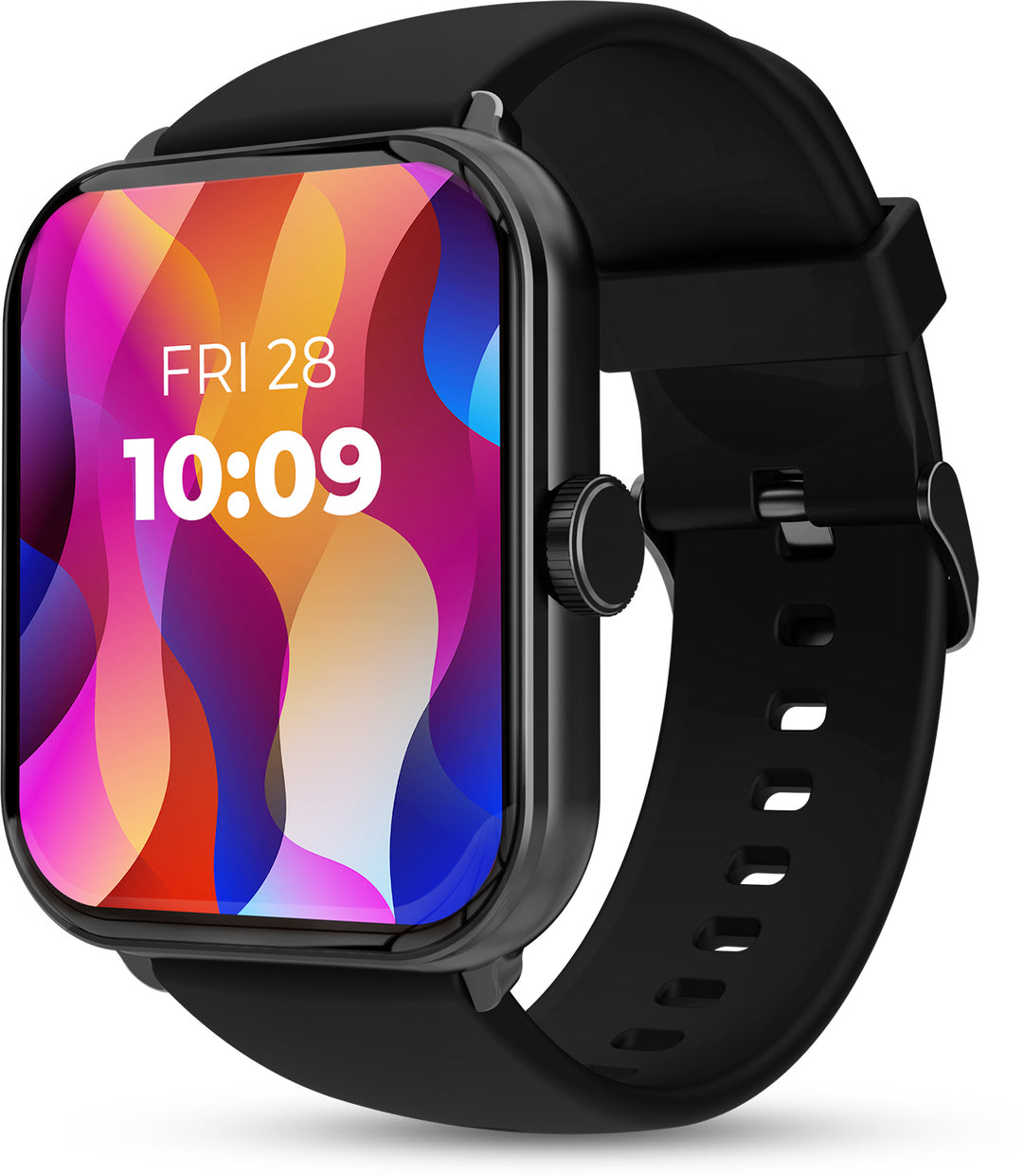Marv Super with 2" TFT HD Display | BT Calling | 24*7 Health Monitoring | IP68 Smartwatch (Black Strap | Free Size)
