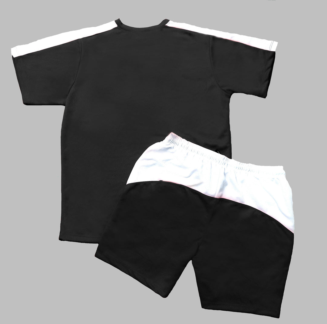 Colorblock Men Co-ords Track Suit (Black)