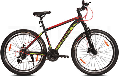Saffire 27.5T 21-Speed Alloy MTB Cycle with Dual Disc Brake and Front Suspension - 27.5 T Hybrid Cycle, City Bike, 21 Gear, Black