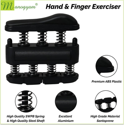 Strength Trainer Kit-Hand Gripper | Forearm Trainer & Individual Finger Exerciser