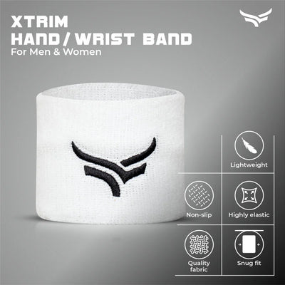 Unisex Hand/Wrist Band | Hand Band for Men | Wrist Band for Women (White)
