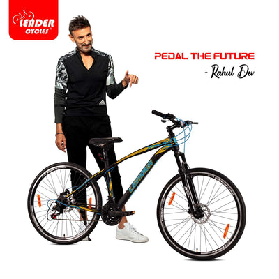 Leader Saffire 27.5T 21-Speed Alloy MTB Cycle | Free Pan India Installation| Dual Disc Brake and Front Suspension Ideal for 12+ Years