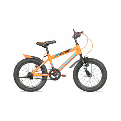 Jazzi Single Speed 20T Single Speed Steel Bicycle for Kids (Black-Orange) Suitable for Age : 7 to 10 Years || Height : 3ft 10  to 4ft 7  