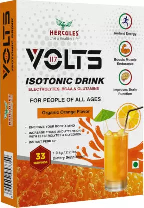 Hercules Volts 117 Isotonic Drink  (1 kg, Orange)