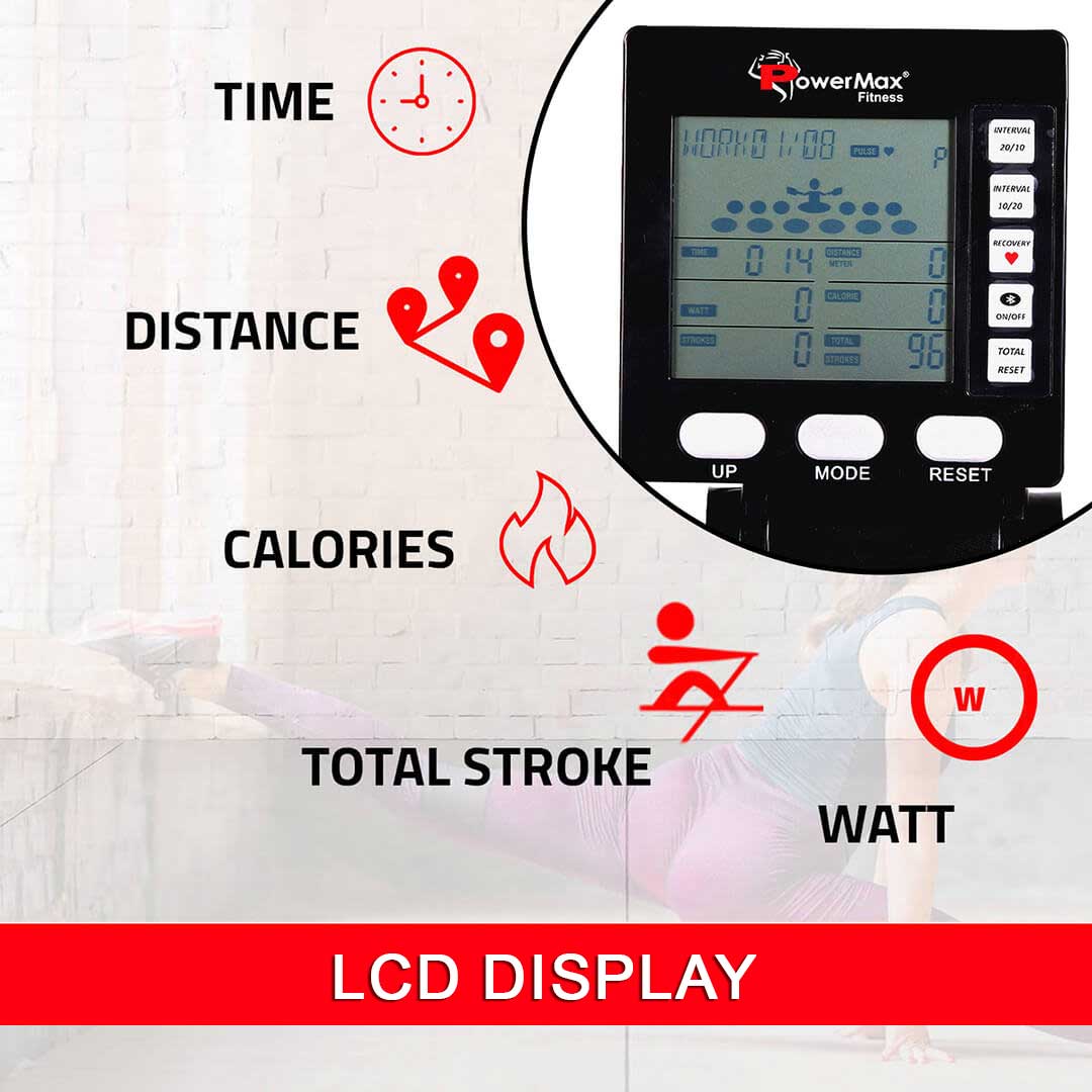 RAC-2500 Air Rowing Machine with LCD Display for Commercial use