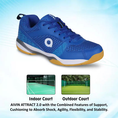 Attract 2.0 Badminton Shoes For Men (Blue)