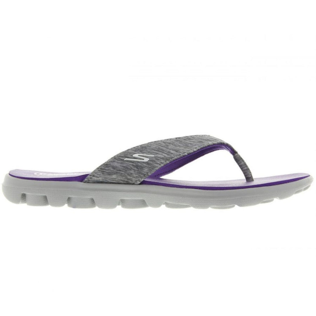Skechers Women's Grey/Purple Slippers