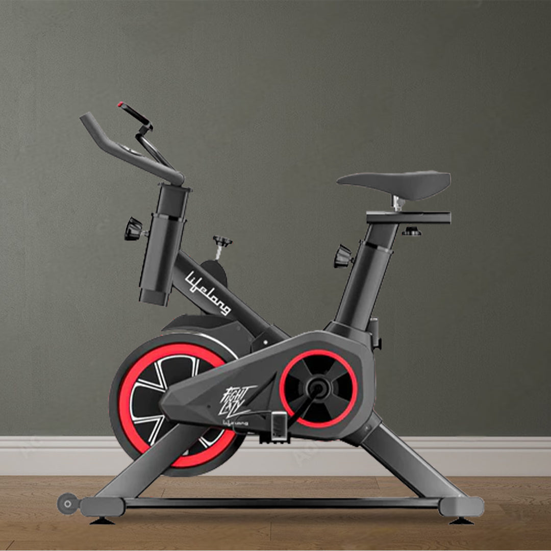 Fit Pro Spin Fitness Bike with 6Kg Flywheel, Adjustable Resistance and heart rate sensor (1 year warranty)