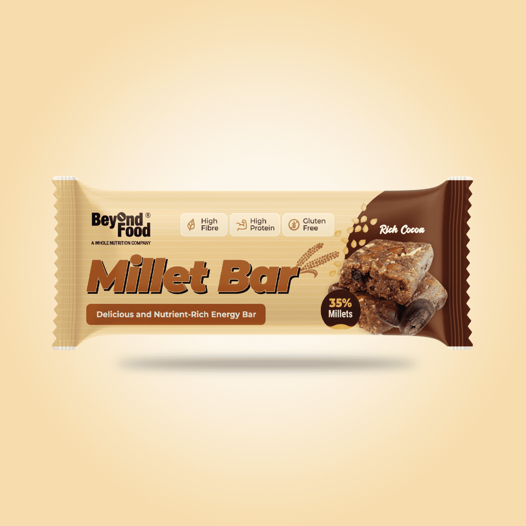 Millet Bars | Rich Cocoa Flavor (Pack of 6/ 40g each) | 100% Natural Ingredients