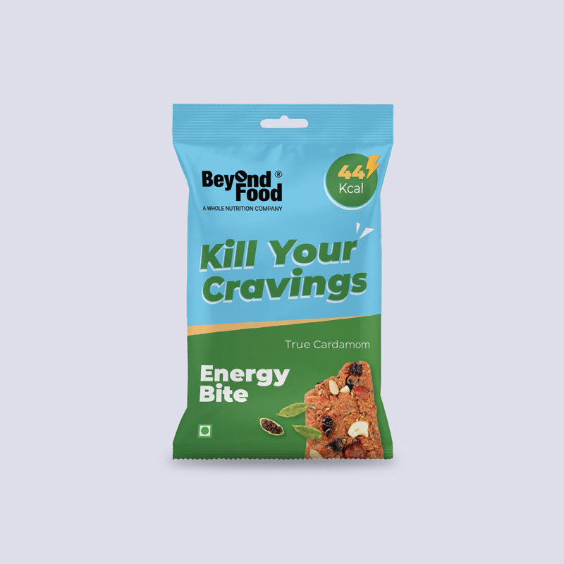 Energy Bites | True Cardamom Flavor (Pack of 25/ 10g each) | 100% Natural Ingredients