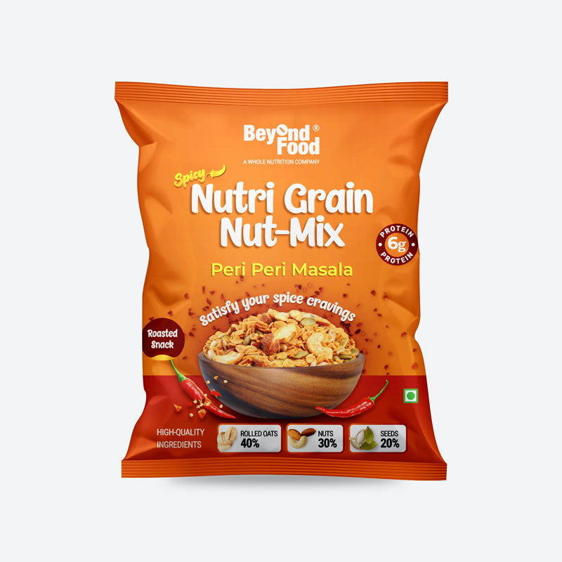 Nutri Mixture | Peri Peri Masala Flavor (Pack of 12/ 30g each) | 100% Natural Ingredients