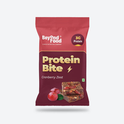 Protein Bites | Cranberry Zest Flavor (Pack of 20 /12g each) | 100% Natural Ingredients