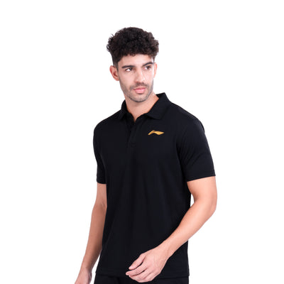 Li-Ning Everyday Polo T-Shirt (BLACK ; 2XS)