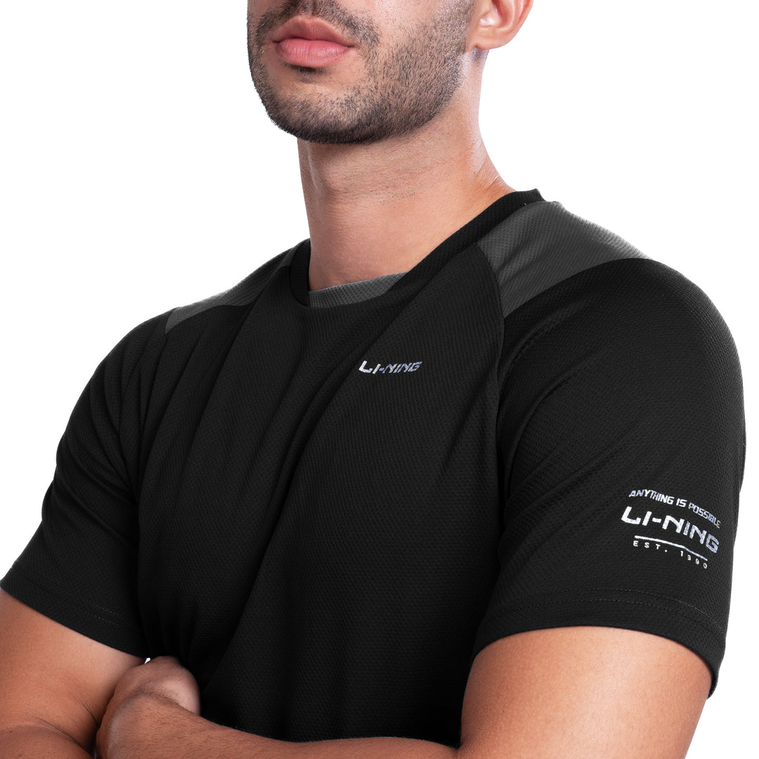 Li-Ning Flip Side T-Shirt (BLACK ; 2XS)