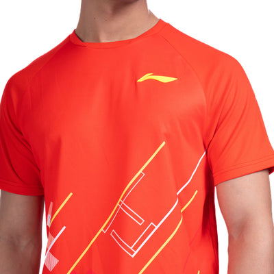 Li-Ning Prism T-Shirt (RED ; L)