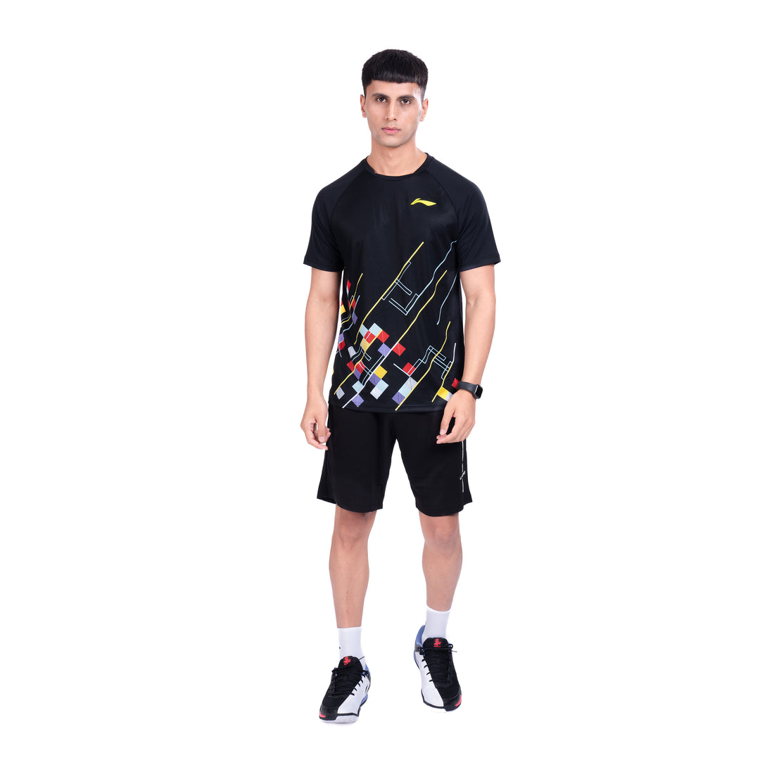 Li-Ning Prism T-Shirt (BLACK ; 2XS)