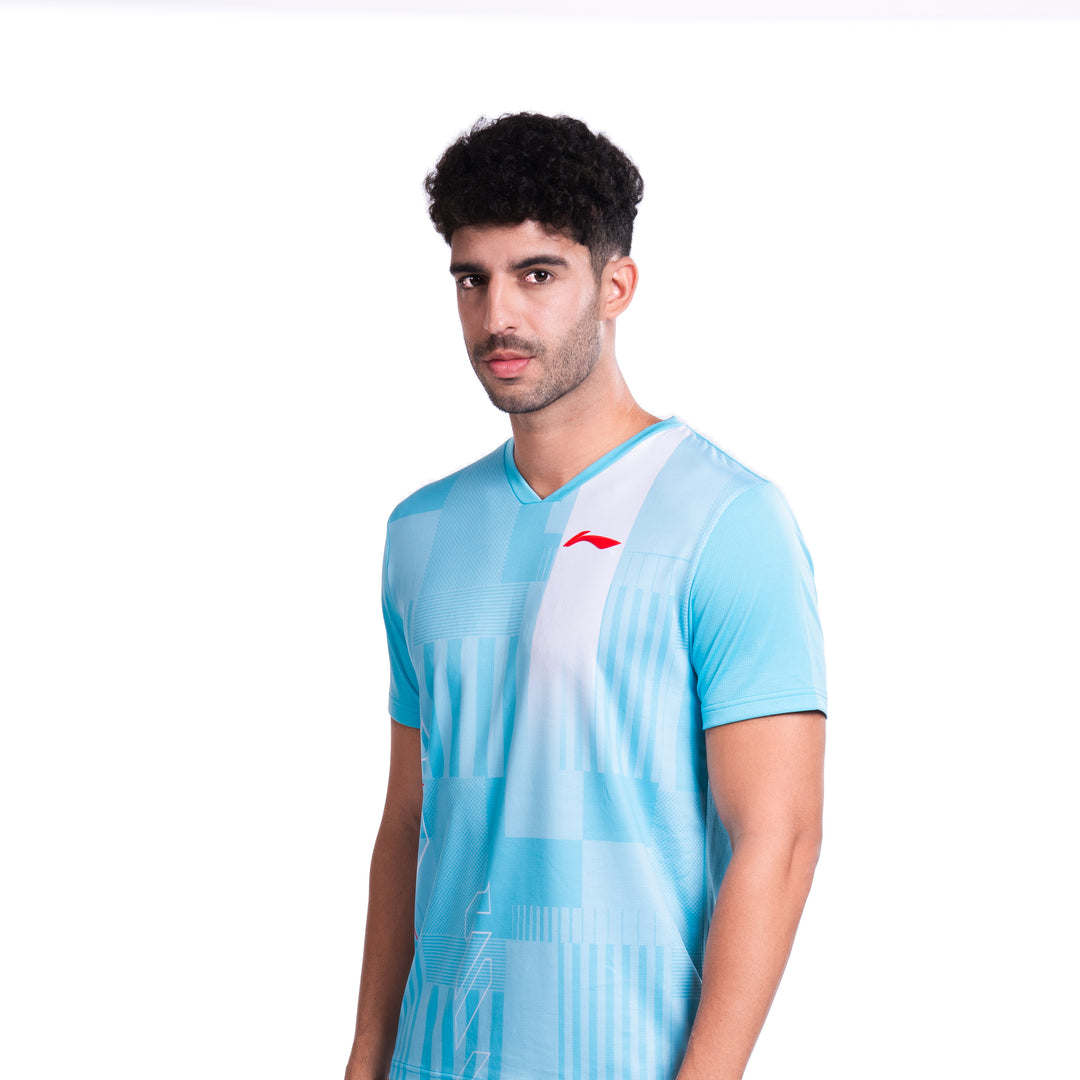 Li-Ning Stroke T-Shirt (SEA BLUE ; XL)