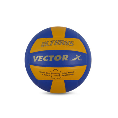 Ultimus-18P Volleyball - Size: 4 (Pack of 1 | Blue | Yellow)