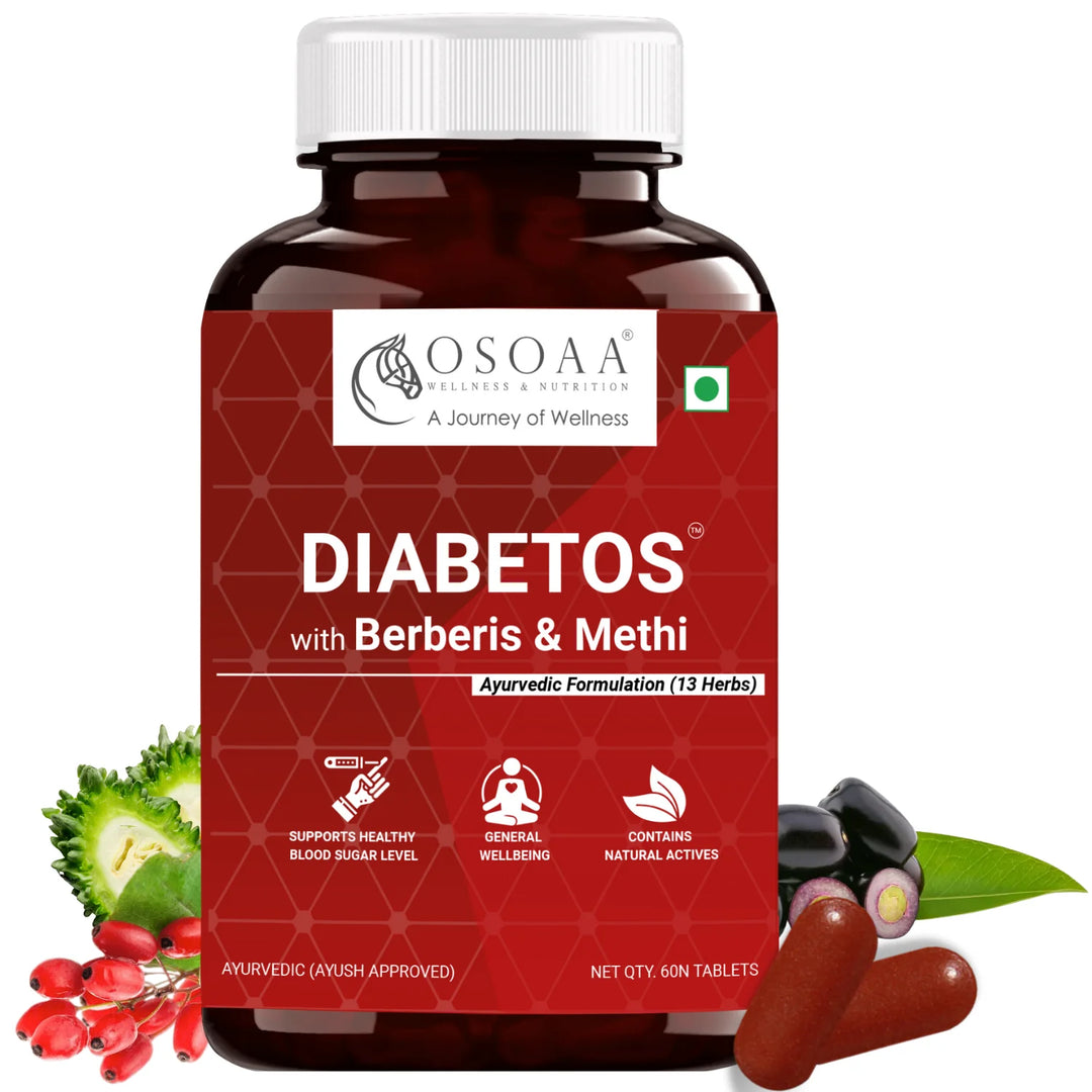 Diabetic Care Capsules with 14 Herb Formula with Jamun, Berberis, Methi, Karela, Neem - 60 Veg Capsules |