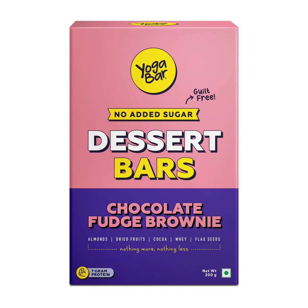 Chocolate Fudge Brownie Dessert Bar | Pack of 5 | 7g Protein & 5g Fiber