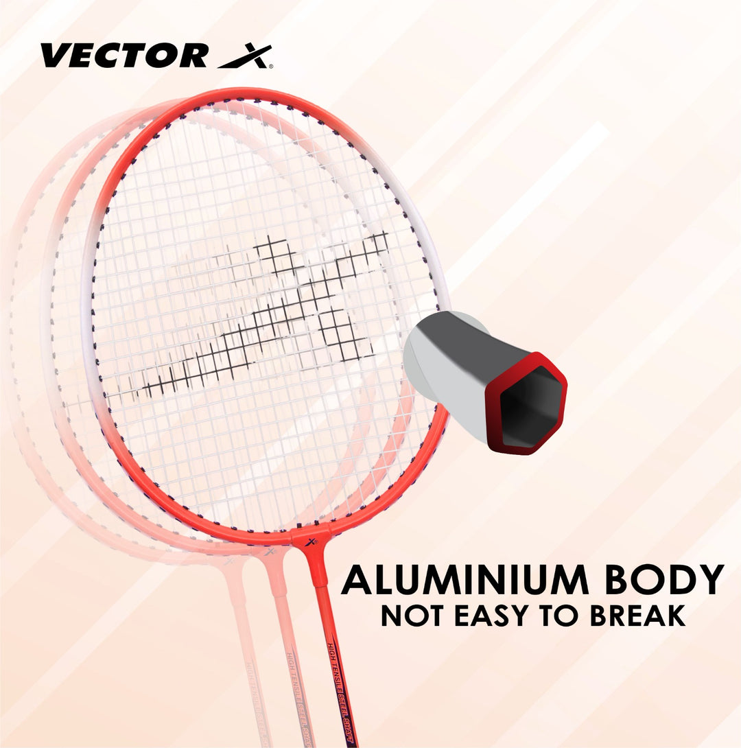 VX-150-FC-RED-WHT Red | White Unstrung Badminton Racquet (Pack of: 1 | 150 g)