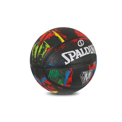 Marble Rubber Basketball (Black) | Size: 7