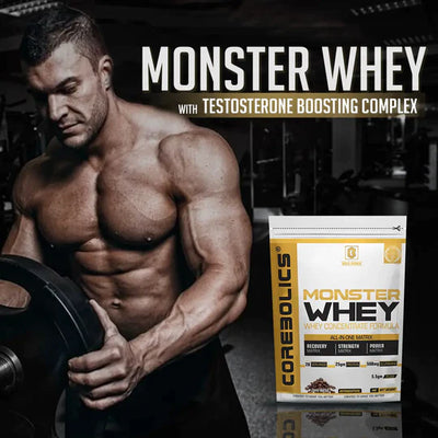 Monster Whey - Whey Concentrate Formula 1 Kg - 28 Servings -Kesar Pista Icecream