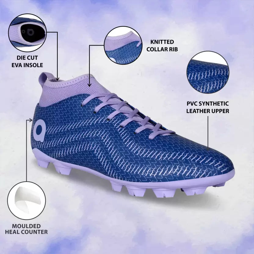 Pro Rattle Snake Football Stud Football Shoes For Men (Royal Blue)