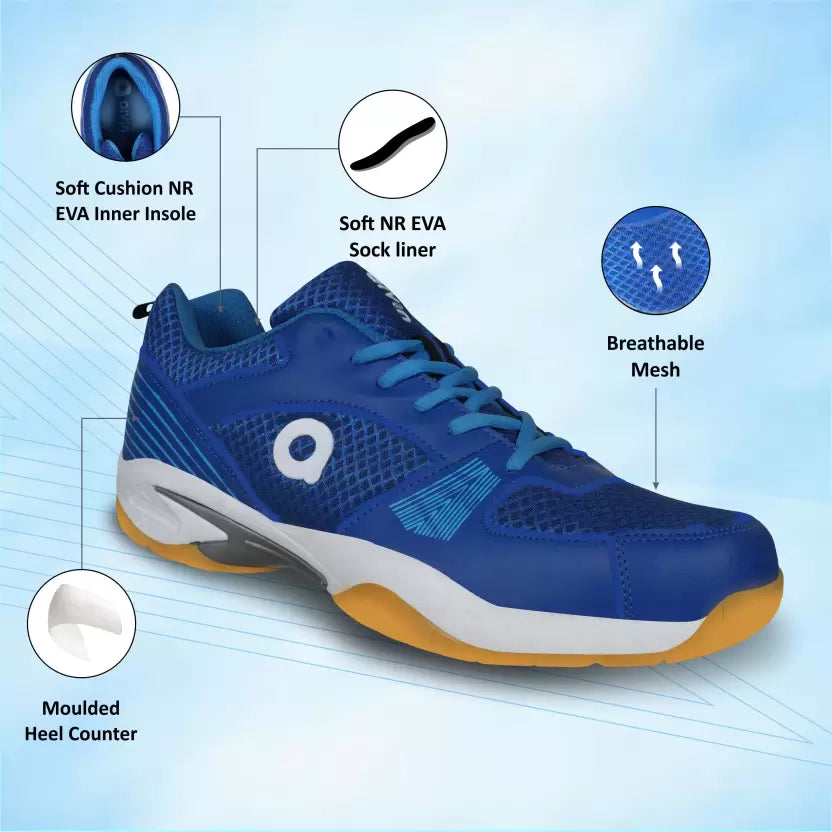 Attract Badminton Shoes For Men (Blue)