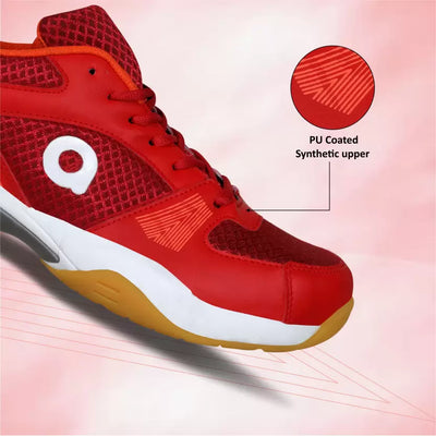 Attract Badminton Shoes For Men (Red)