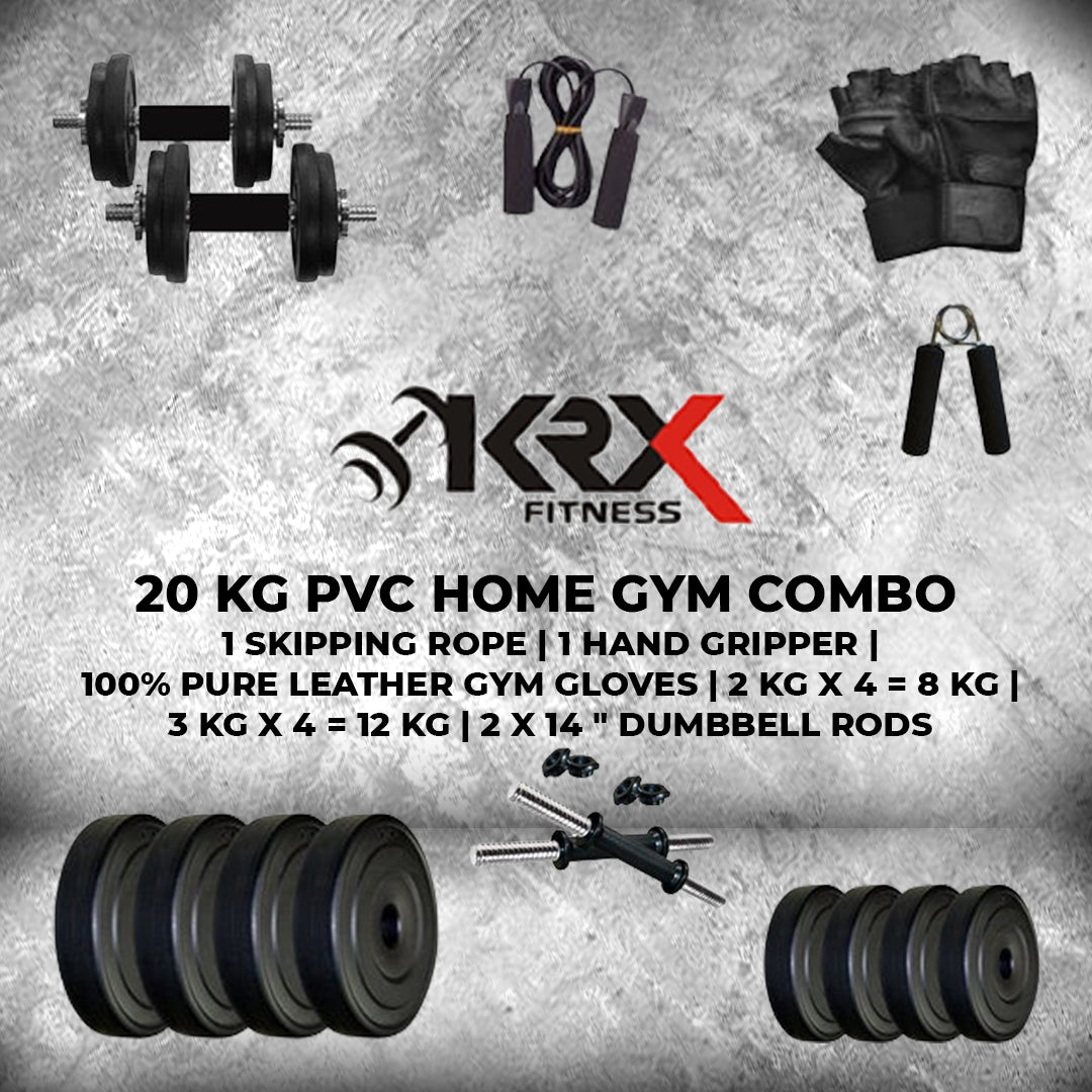 20 kg Combo | 2 Adjustable Dumbbell | Home Gym