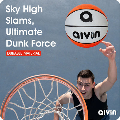 AIVIN ON SET BASKETBALL - GREY RED NO. 7