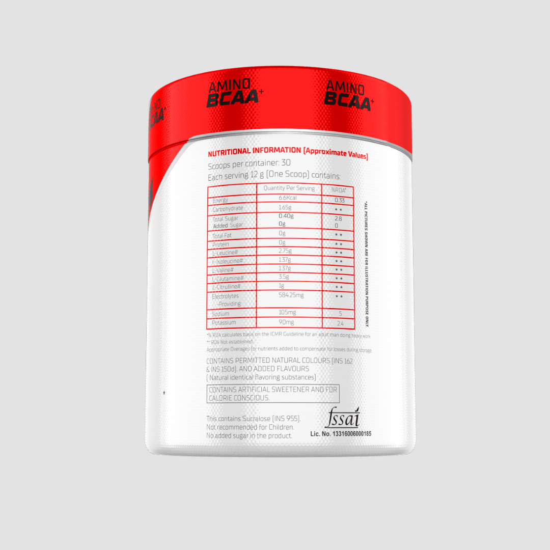 Amino BCAA (BCAA + Glutamine + Citrulline) – 30 Servings | Mango