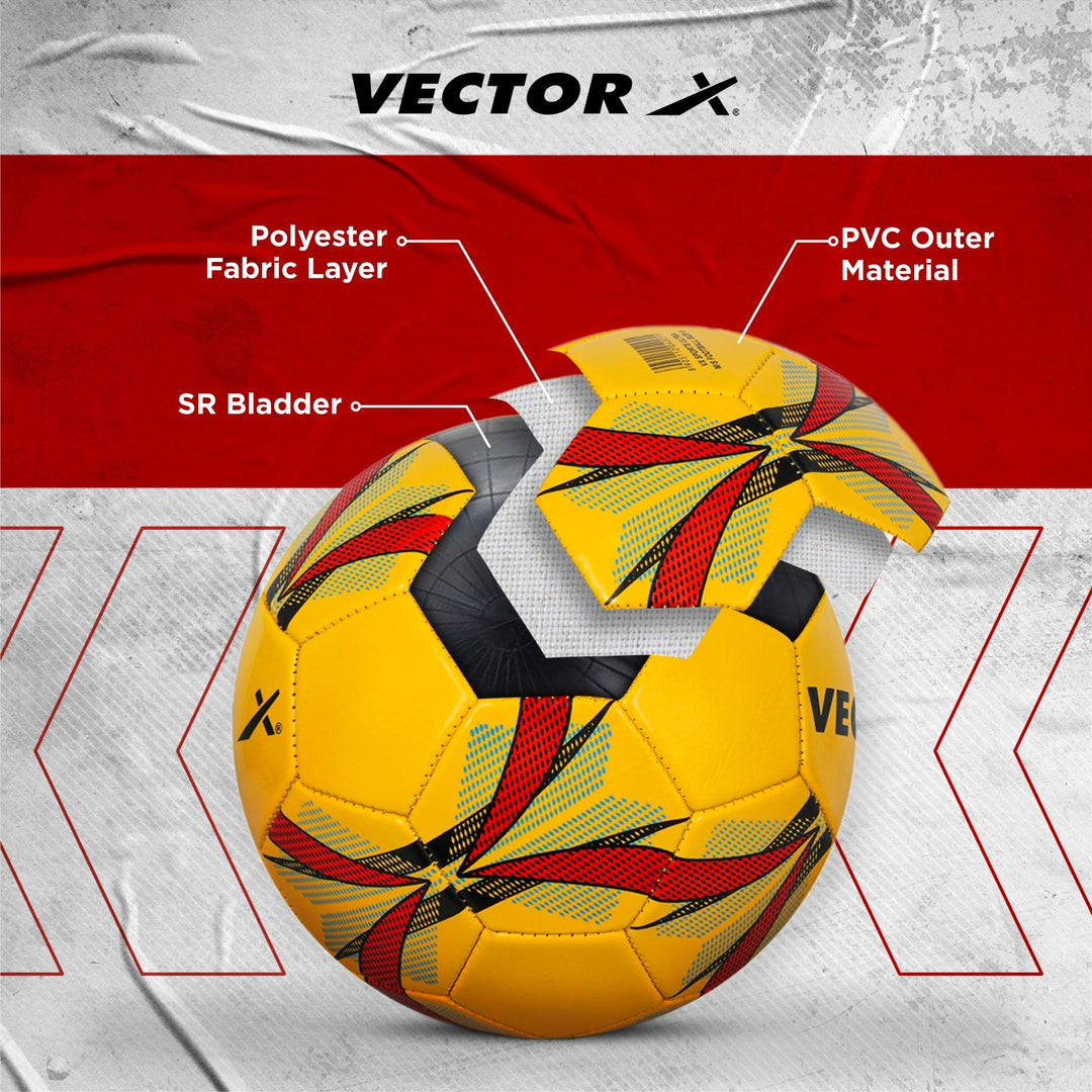 Ultra - Machine Stitched Football | Size - 5 | Suitable Without Grass/International Match Ball/Soccer Balls/Football - Yellow