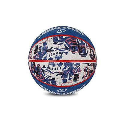 Graffiti Rubber Basketball (Blue-Red) | 7