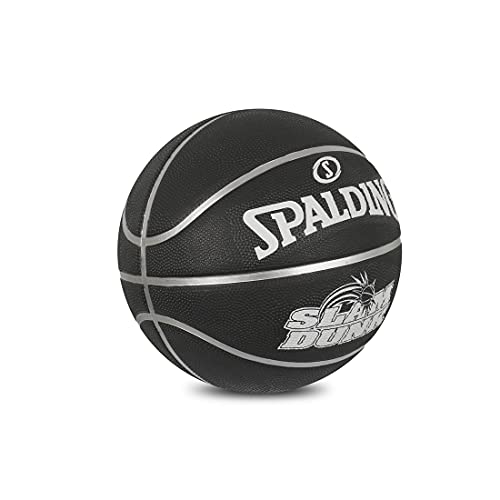 Slamdunk Rubber Basketball (Black) Size 7