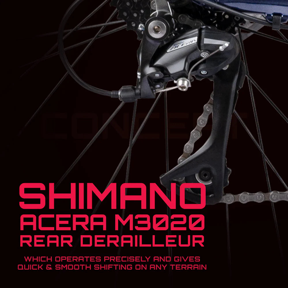 CRADIAC - Concept | 24 Speed Geared Gravel Bike | 700 * 47C Gravel Cycle| Alloy Rigid Fork | 18.5" Inch Frame | Disc Brakes | 6061 Alloy Frame | for 14+ Years Men/Boys/Girls