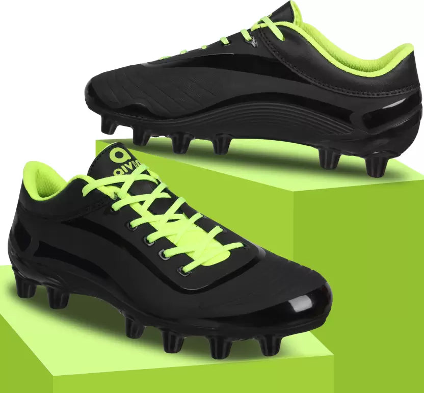 Firststrike Football Stud Football Shoes For Men (Black)