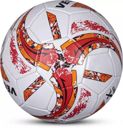 VARSITY Football - Size: 5 (Pack of 1 | White | Orange)