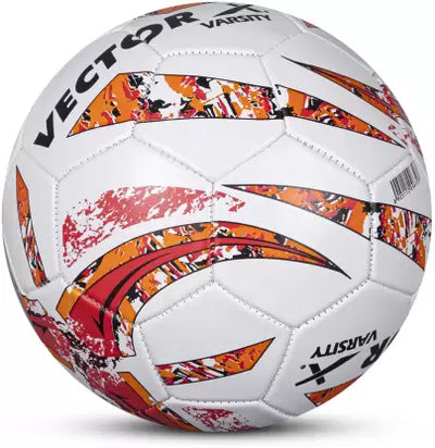 VARSITY Football - Size: 5 (Pack of 1 | White | Orange)