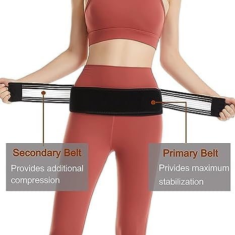 Sacroiliac SI Joint Hip Belt - Flexi Back Belt- Lower Back Support Brace for Men and Women - Pelvic Support Belt - Trochanter Belt - Sciatica Pelvis Lumbar Hip Pain Relief