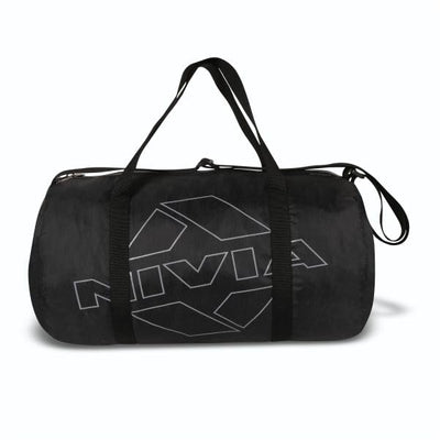 Nivia Enfold 2.0 Duffle Polyester Gym Bags/Adjustable Shoulder Bag for Men/Unisex Sports Carry Bag / 18L Quick Access Pocket/Black - Orange (Black-Grey)