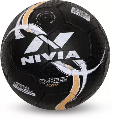 Nivia Street Rubber Football, Size 5 (Multicolor)