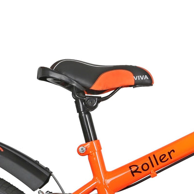 Roller Single Speed 20T Steel Single Speed Bicycle for Kids with Training Wheels (Fluorescent Orange) Suitable for Age : 7 to 10 Years || Height : 3ft 10  to 4ft 7  