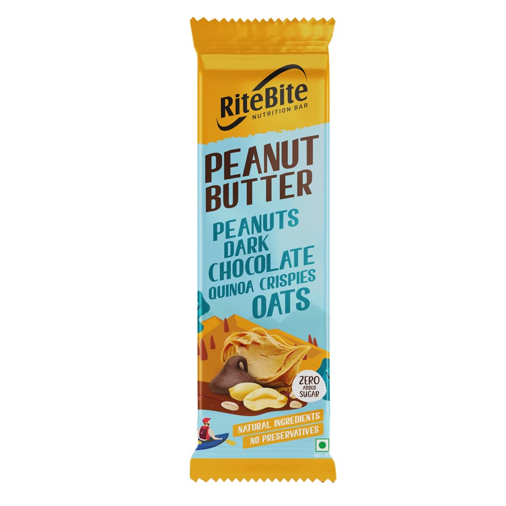 RiteBite Peanut Butter Nutrition Bar (Pack of 12), 480g