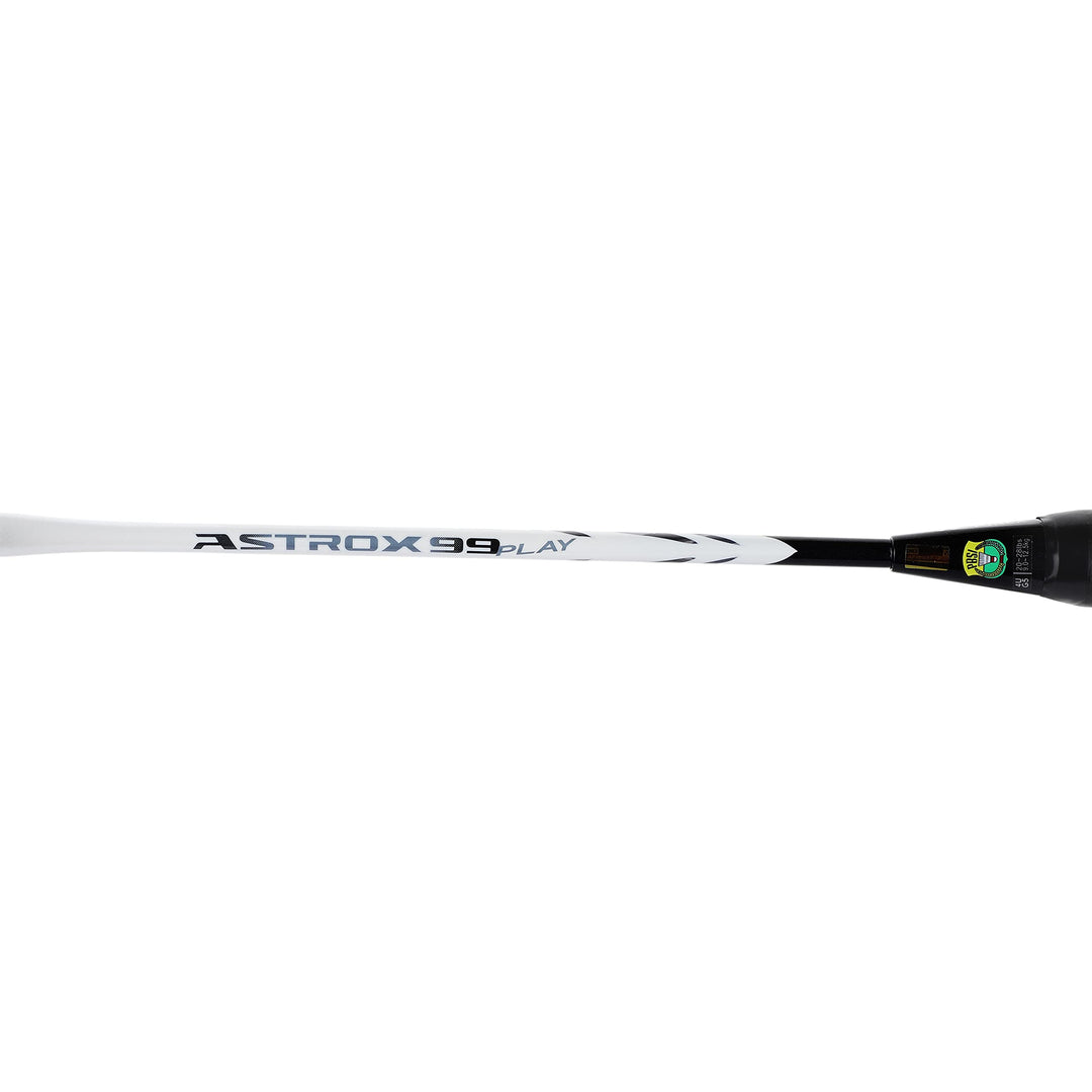 YONEX Astrox 99 Play Graphite Strung Badminton Racket with Full Racket Cover (White Tiger) | For Intermediate Players | 83 grams | Maximum String Tension - 28lbs