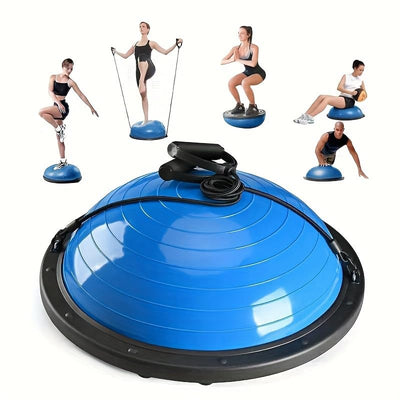 ALYV Bosu Half Gym Ball (Blue, 58cm)