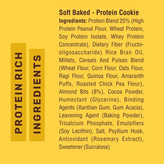 RiteBite Max Protein Choco Almond Cookies (Pack of 12), 720gï¿