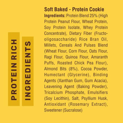 RiteBite Max Protein Choco Almond Cookies (Pack of 12), 720gï¿