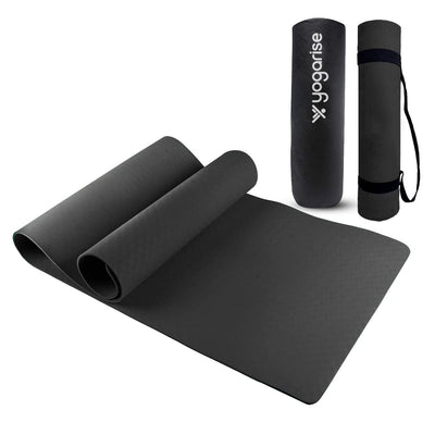 4mm Yoga Mat for Gym Workout & Flooring Exercise for Men and Women with Bag and Strap